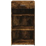 vidaXL Buffet chêne fumé 50x42 5x93 cm bois d'ingénierie