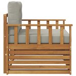 vidaXL Canapé d’extérieur Bois d'acacia massif et polyester