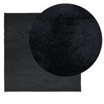 vidaXL Tapis OVIEDO à poils courts noir 200x200 cm