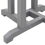 vidaXL Ensemble de bar de jardin 3 Pièces Gris clair HDPE