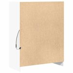 vidaXL Buffet avec LED blanc 77x34x100 cm bois d'ingénierie