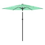 vidaXL Parasol de jardin avec mât en acier vert 268x268x226 cm