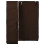 vidaXL Garde-robe d'angle Marron 130x87x169 cm