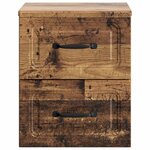 vidaXL Cabinet de chevet mural Bois ancien 34 5 x 33 x 40 cm