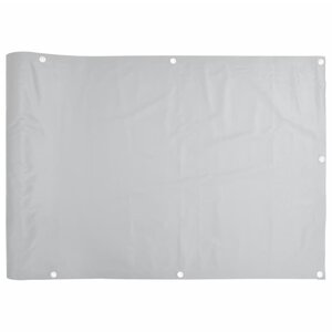 vidaXL Écran d'intimité de balcon gris 300x75 cm PVC