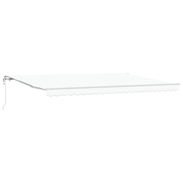 Store rétractable automatique vidaXL Blanc 500x300 cm