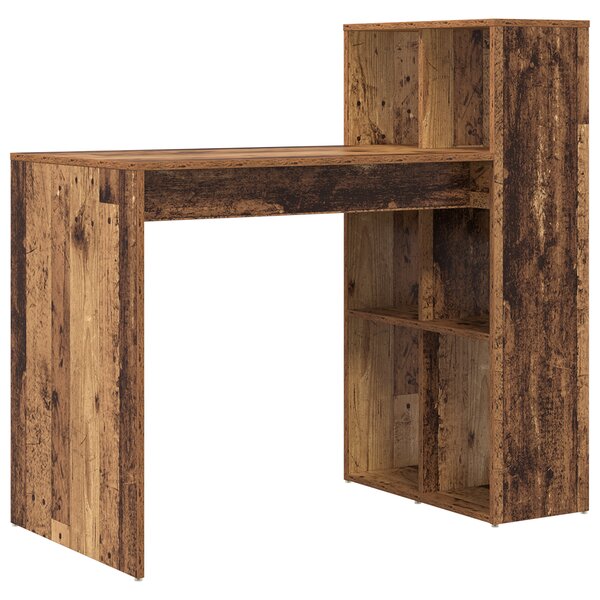 vidaXL Bureau d'écriture Bois ancien Bois d'ingénierie Standard