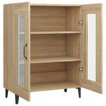 vidaXL Buffet chêne sonoma 69 5x34x90 cm bois d'ingénierie