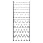 vidaXL Casier à bouteilles pour 96 bouteilles Noir Fer