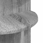 vidaXL Table d'appoint Sonoma gris Ø 39 5 x 55 cm Bois d'ingénierie