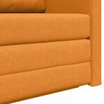vidaXL Canapé-Lit Jaune foncé 124 x 71 x 78 cm tissu