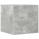 vidaXL Ensemble de meubles TV 8 Pièces Gris béton Bois d'ingénierie