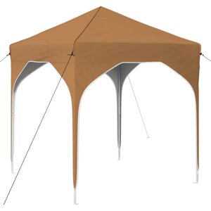 vidaXL Tente de fête pop-up 194 x 194 x 245 cm Beige