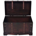 vidaXL Coffre vintage de rangement bois 66 x 38 x 40 cm