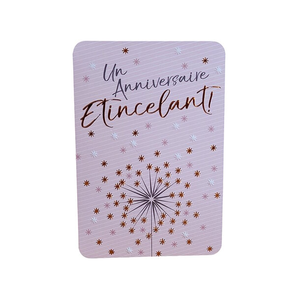 Carte De Voeux - Anniversaire - Un  Anniversaire Etincelant !