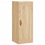 vidaXL Buffet haut Chêne sonoma 34 5x34x180 cm Bois d'ingénierie