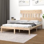 vidaXL Cadre de lit sans matelas 160x200 cm bois massif