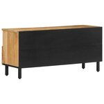 vidaXL Meuble TV 100x33x46 cm bois massif de manguier