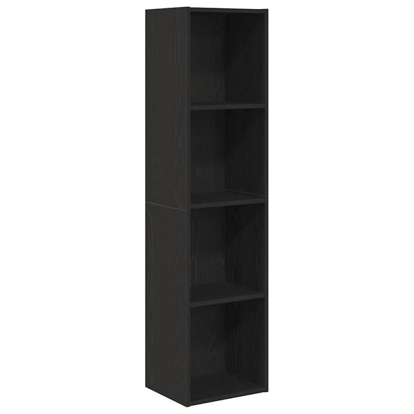 vidaXL Bibliothèque Chêne noir 143 x 30 x 36 cm Bois d'ingénierie