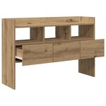 vidaXL Buffet chêne artisanal 105x30x70 cm bois d'ingénierie