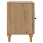 vidaXL Cabinet de chevet Chêne artisanal 43 x 34 5 x 50 cm