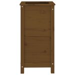 vidaXL Jardinière marron miel 40x40x78 cm bois massif de pin
