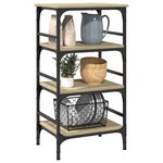 vidaXL Chariot de cuisine chêne sonoma 45x35x89 5 cm bois d'ingénierie
