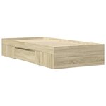 vidaXL Cadre de lit sans matelas chêne sonoma 100x200 cm