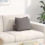 vidaXL Coussin de Dos Taupe 45 x 20 x 35 cm tissu