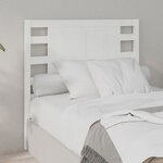 vidaXL Tête de lit Blanc 106x4x100 cm Bois massif de pin