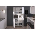 Buffet de cuisine - Blanc - 4 portes - 101 cm