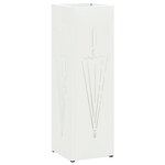 vidaXL Porte-parapluie Blanc Métal Compact Porte-parapluie