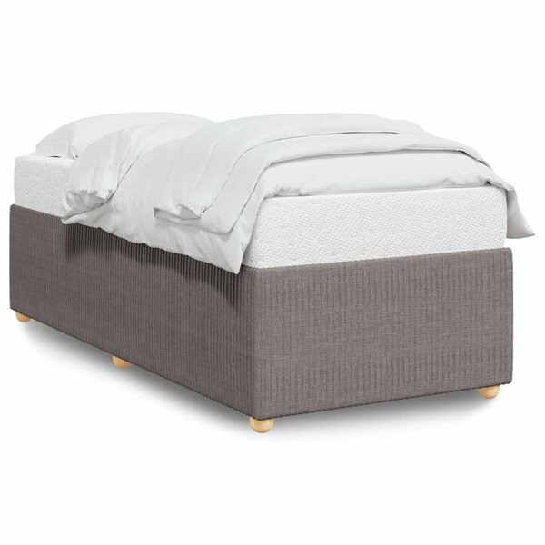 vidaXL Cadre de lit sans matelas taupe 80x200 cm tissu