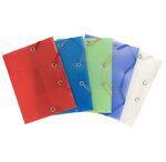 Chemise 3 Rabat Elastique Chromaline PP Format A6 12x16 Translucide Aléatoire EXACOMPTA