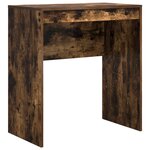 vidaXL Bureau avec tiroir avec étagère avec stockage 2 Pièces Chêne fumé