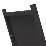 vidaXL Portant de bois chauffage noir 69 5x35x81 cm