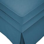 vidaXL Fauteuil long avec traversin et accoudoir droit bleu velours