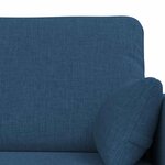 vidaXL Canapé 2 Pièces Bleu 158 x 78 x 80 cm tissu