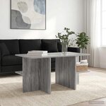vidaXL Table basse Sonoma gris 87 x 50 x 45 cm Bois d’ingénierie