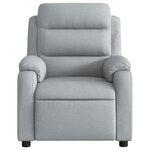 vidaXL Fauteuil inclinable Gris clair Tissu
