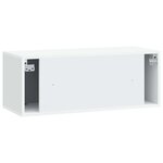 vidaXL Meuble TV mural Blanc 78 5 x 31 x 30 cm Bois d'ingénierie