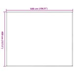 vidaXL Tapis de tente sable 400x500 cm PEHD