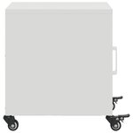 vidaXL Table de chevet blanc 36x39x43 5 cm acier