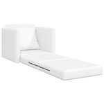 vidaXL Canapé Lit 2-en-1 Blanc 74x77x81 cm en Faux Cuir