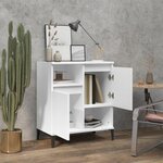 vidaXL Buffet Blanc 60x35x70 cm Bois d'ingénierie