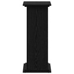 vidaXL Support de Plante Chêne Noir 33x33x80 cm Bois