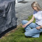 Madison Housse de meubles d'extérieur Rond 200 cm Gris