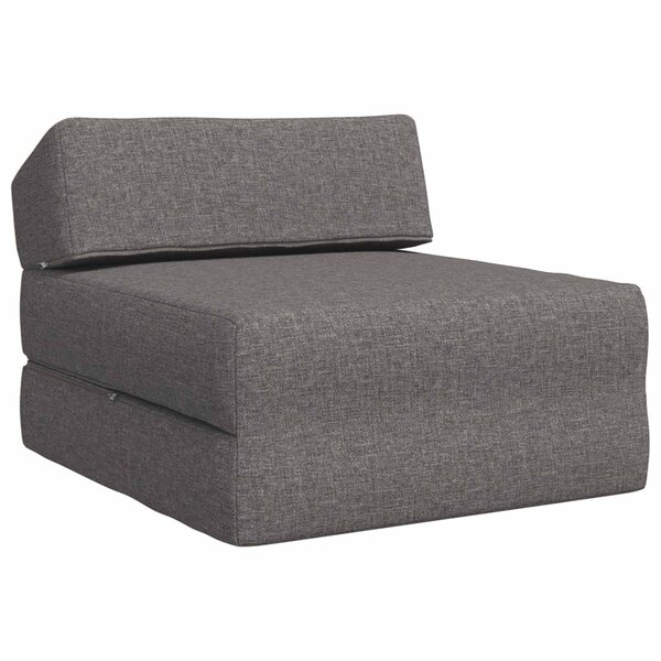 vidaXL Canapé-lit pliable Gris clair 60 x 70 x 41 cm Tissu