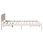 vidaXL Cadre de lit Blanc 120 x 190 cm Bois de pin massif