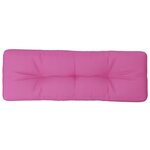 vidaXL Coussin de palette rose 120x40x12 cm tissu